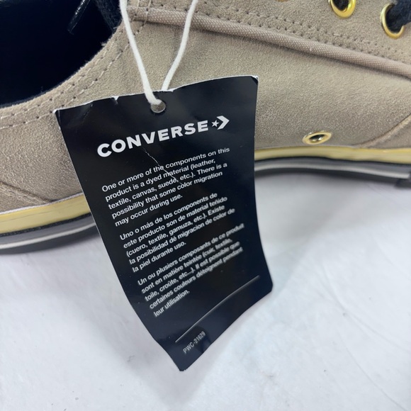 CONVERSE Chuck Taylor 70s Low Top Suede Leather Tan Black Mens Size 12 NEW - Picture 10 of 11